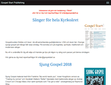 Tablet Screenshot of gospelstart.se